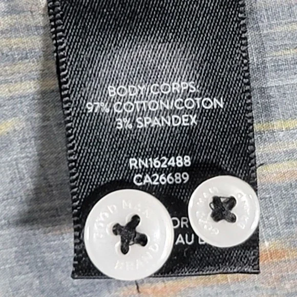 GOOD MAN BRAND Long Sleeve Button Up Shirt Size Small Black / Orange Top NWOT - Picture 14 of 16